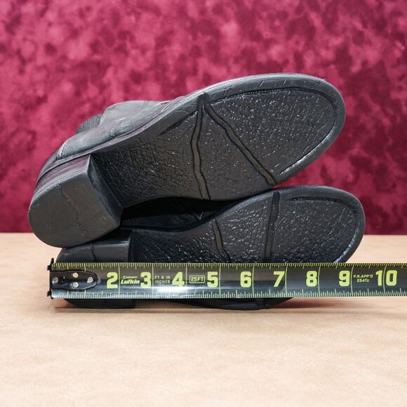 Miz Mooz Women Scarlett Black Leather Heel Zip Ankle Boots sz 7.5US EUR38 - Picture 7 of 8